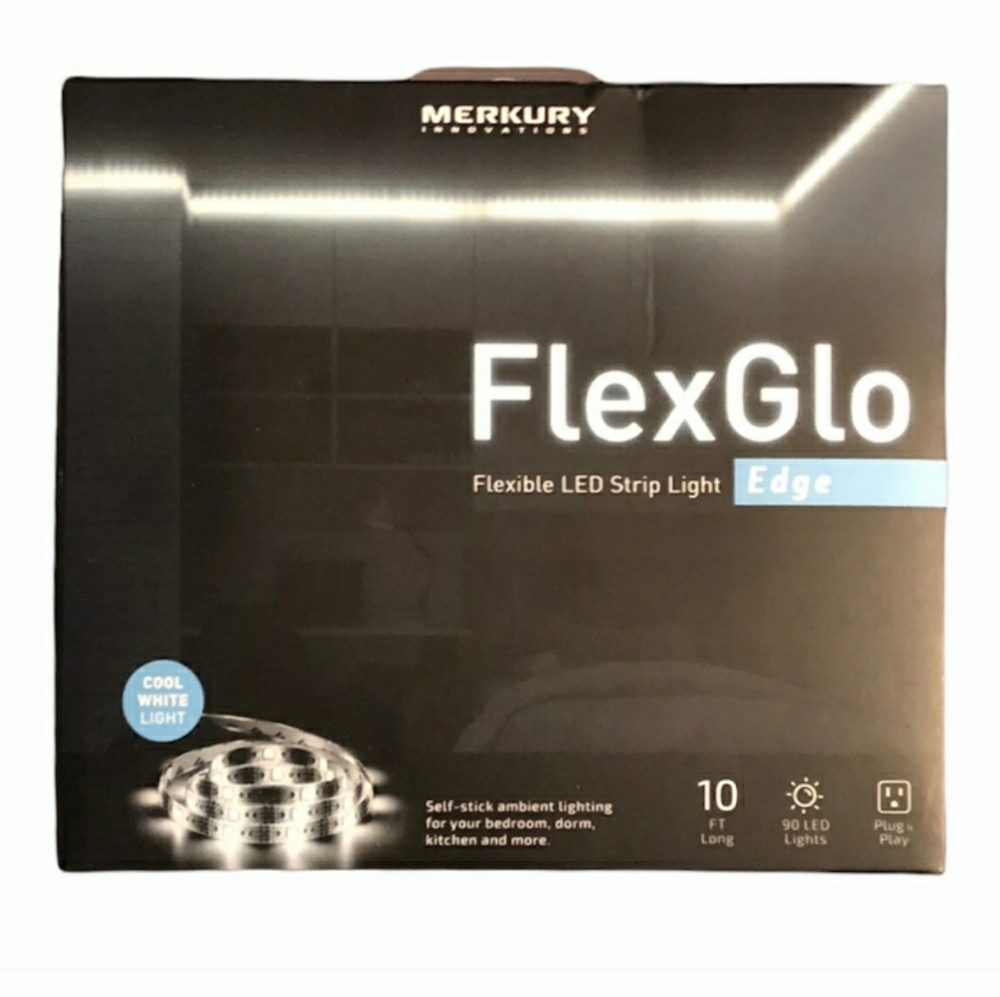 MERKURY FlexGlow Edge 10 ft White LED Strip LightNWT! 10ft